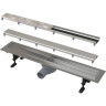 Водоотводящий желоб ALCAPLAST FIT&GO APZ13-DOUBLE9-750 с двухсторонней решеткой DOUBLE